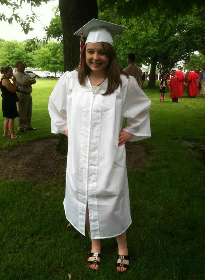 Before graduation started.